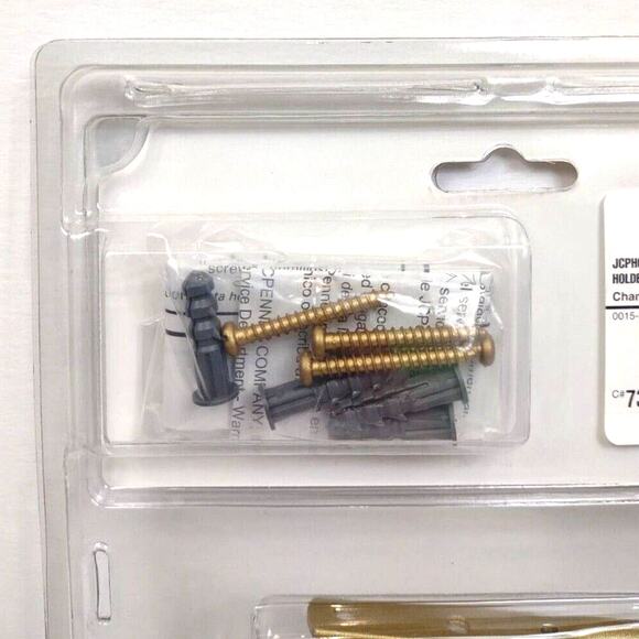 JC Penney Home Collection AURELIA Satin Gold Scarf Holders Curtain Holdbacks - Picture 7 of 8